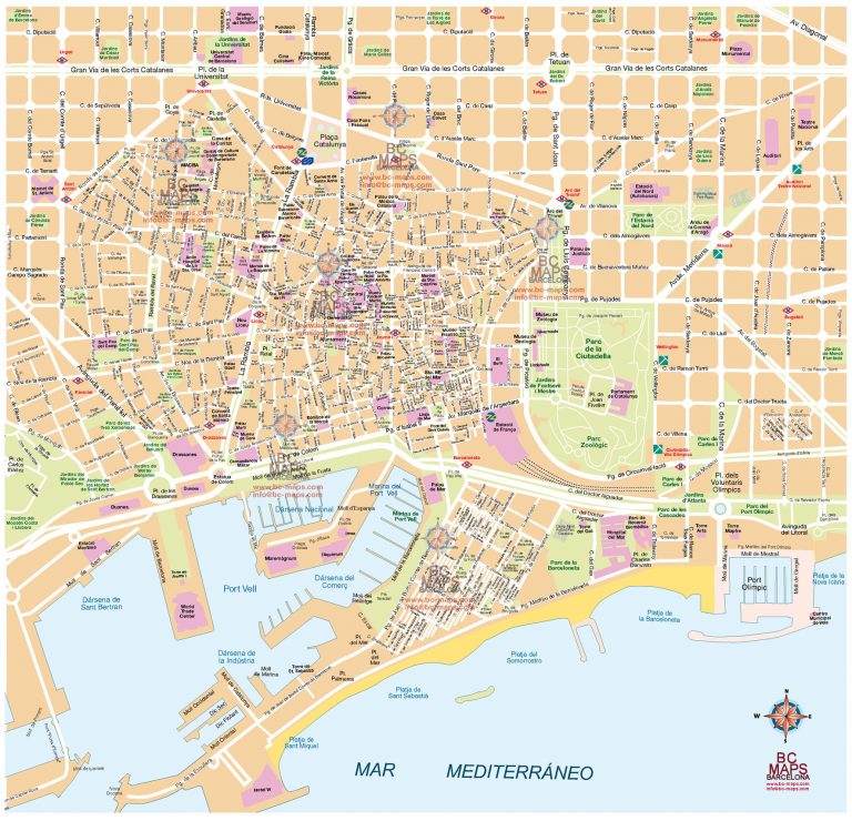 Barcelona Centro Mapa Vectorial Eps Bc Maps Mapa Vectorial Eps 2471
