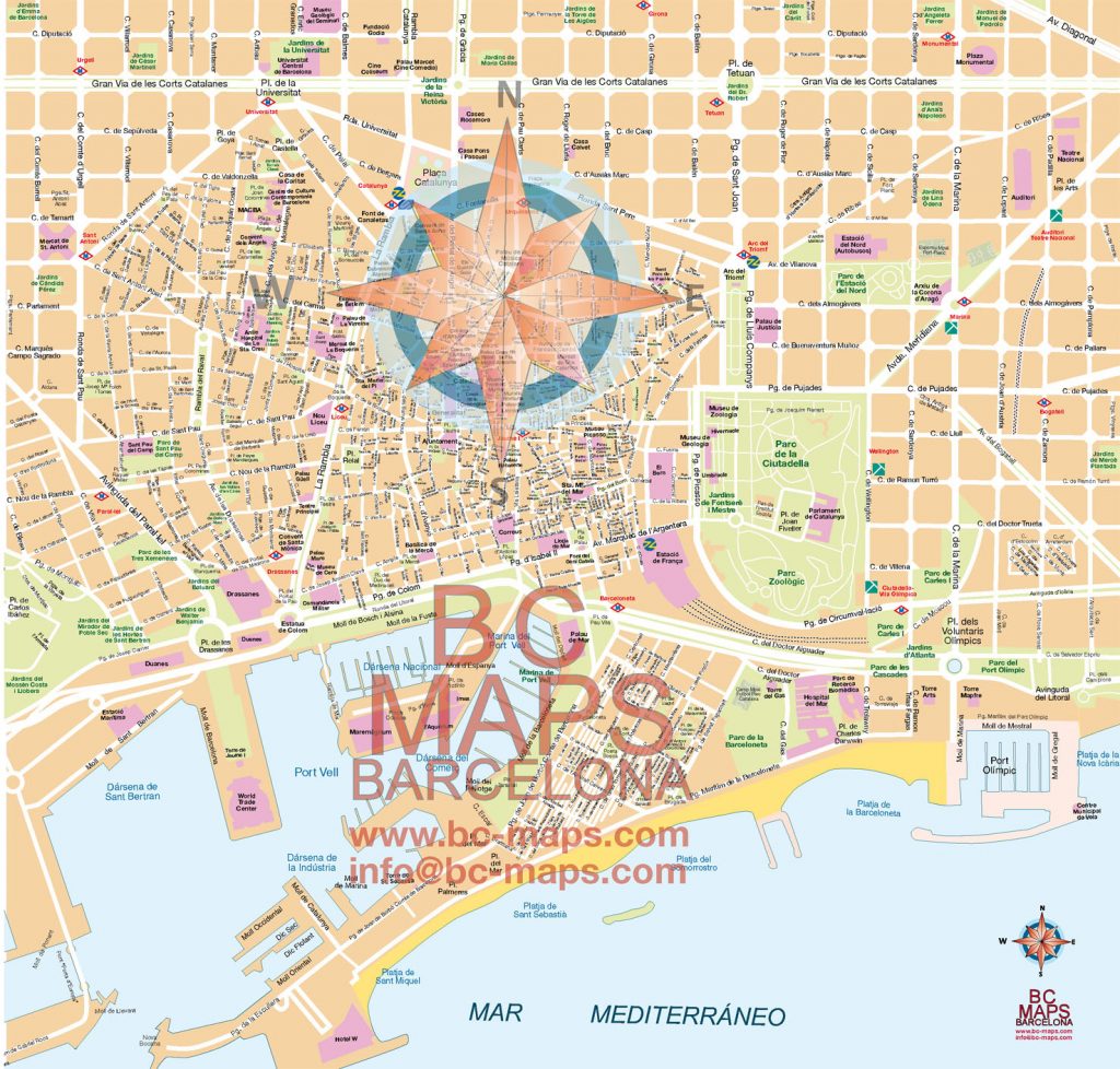Mapa Vectorial Barcelona Casc Antic Bc Maps Mapa Vectorial Eps 9654