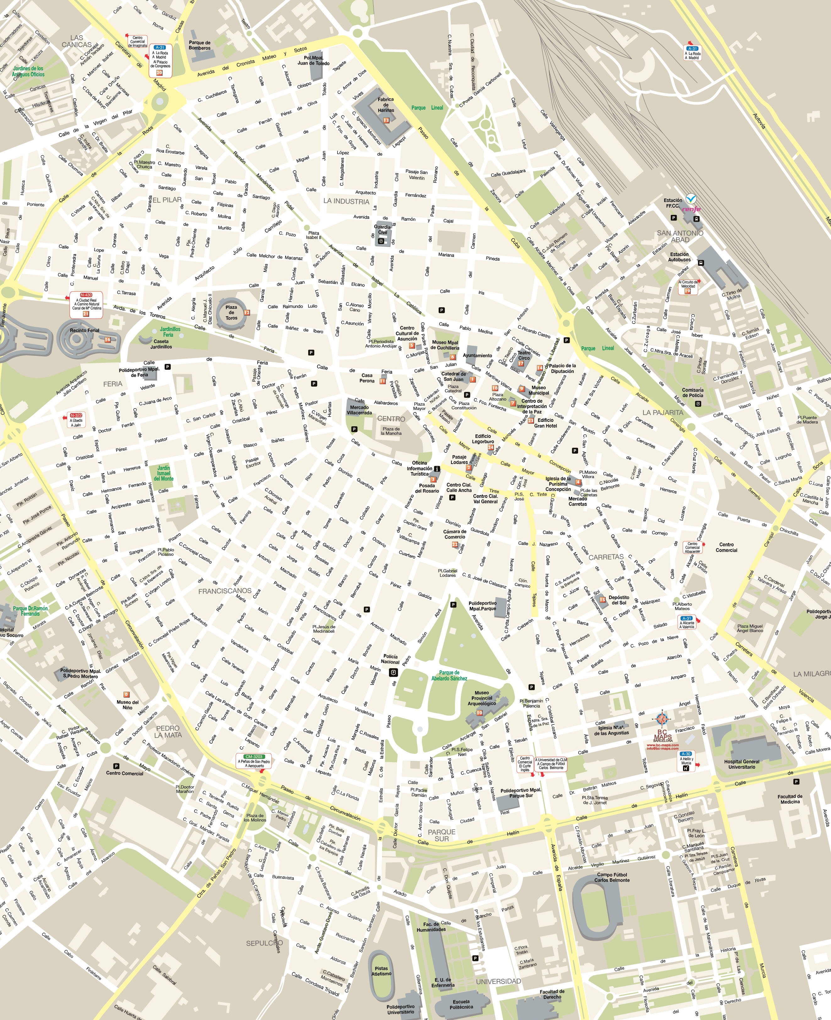Albacete Mapa Vectorial Illustrator Eps Bc Maps Mapa Vectorial Eps