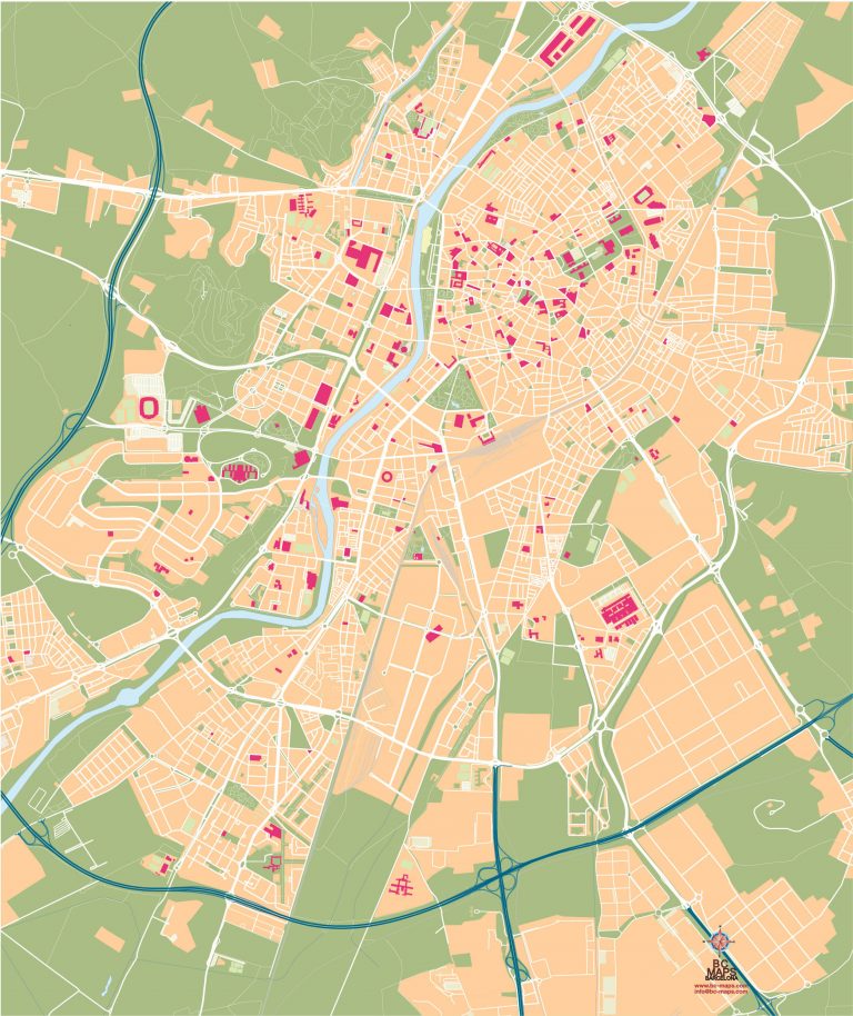 Valladolid Mapa Vectorial Illustrator Eps Editable Estructurados Con Capas 4764