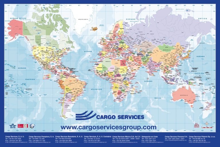 Vade Mapamundi Político Sobremesa Personalizado Para Cargo Services 7756
