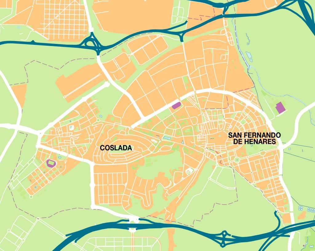 San Fernando De Henares Am Mapa Vectorial Illustrator Eps Ai Cc Bc Maps Mapa Vectorial Eps 2947