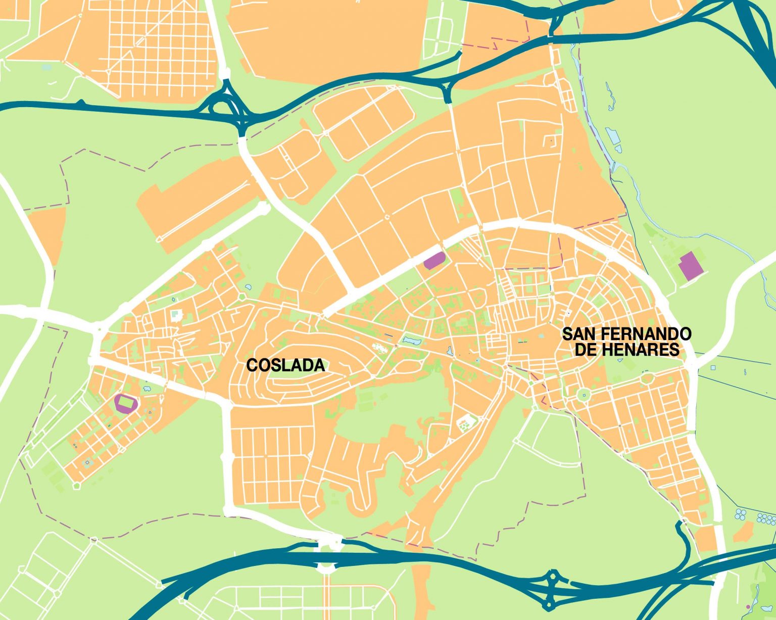 San Fernando De Henares Am Mapa Vectorial Illustrator Eps Ai Cc Bc Maps Mapa Vectorial Eps