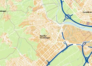 Sant Boi Llobregat mapa vectorial illustrator eps ai CC