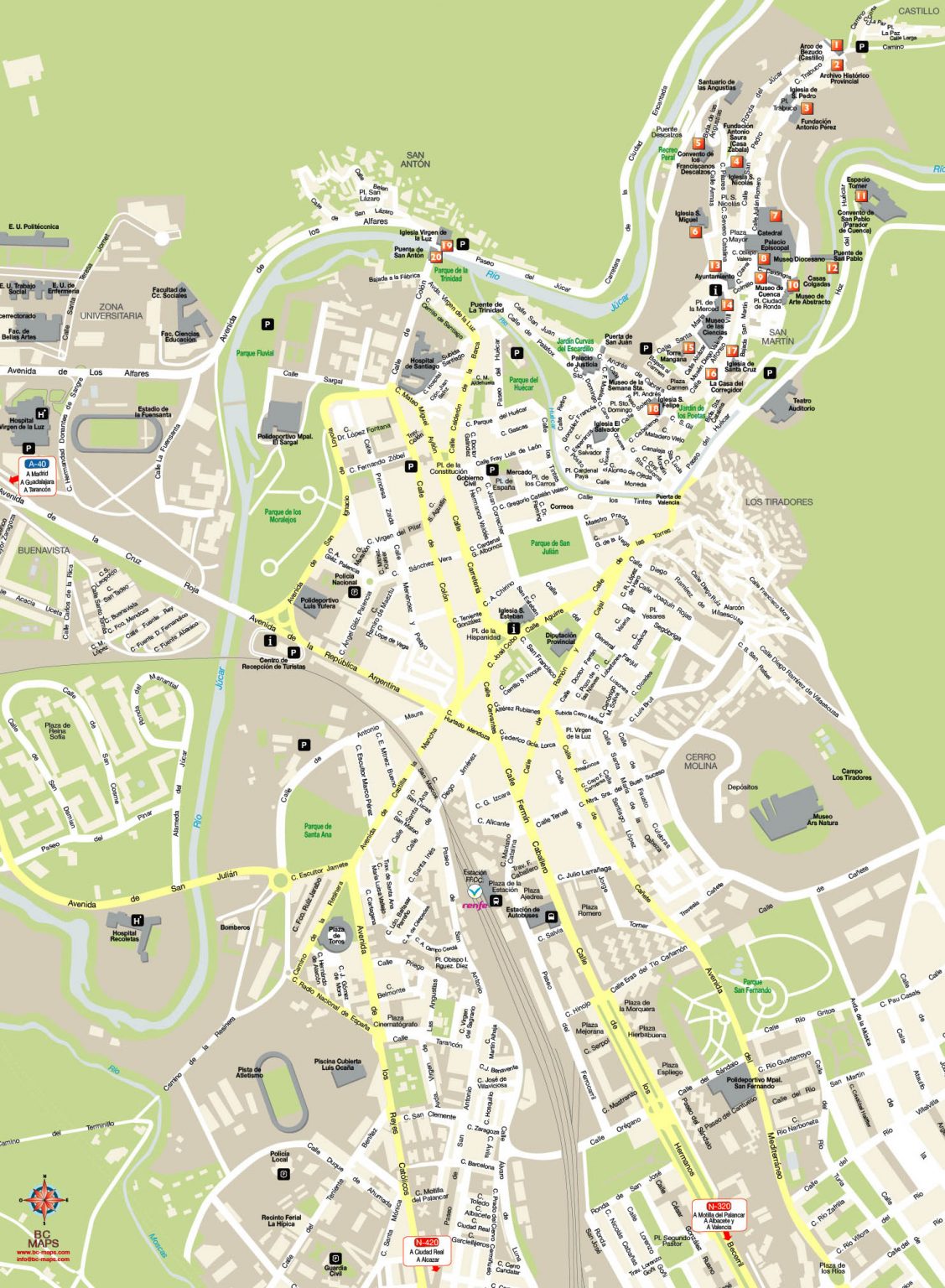 Cuenca Mapa Vectorial Illustrator Eps Ai Cc Bc Maps Mapa Vectorial Eps 3467