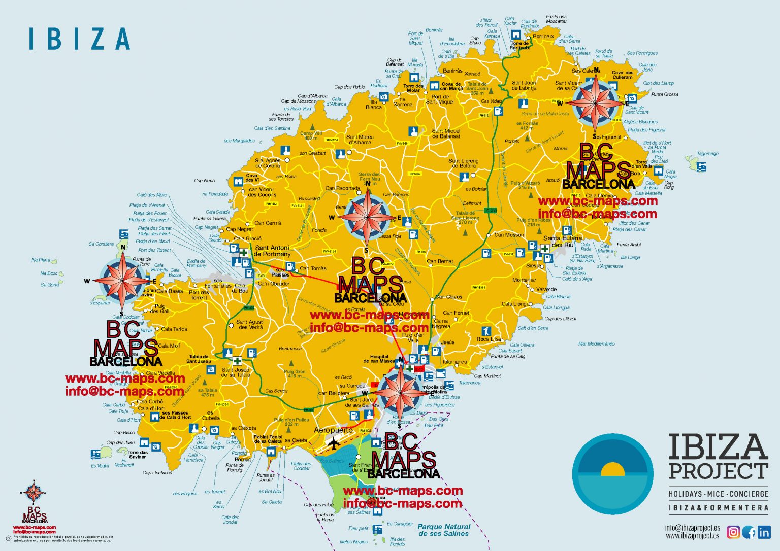 Ibiza Eivissa Isla Mapa Vectorial Illustrator Eps Editable Bc Maps Mapa Vectorial Eps 9570