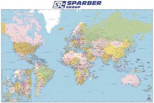 Vade mousse pad mapamundi Sparber 2024
