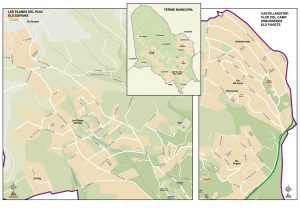 Mapa Ajuntament de Castellvell del Camp urbanizacions
