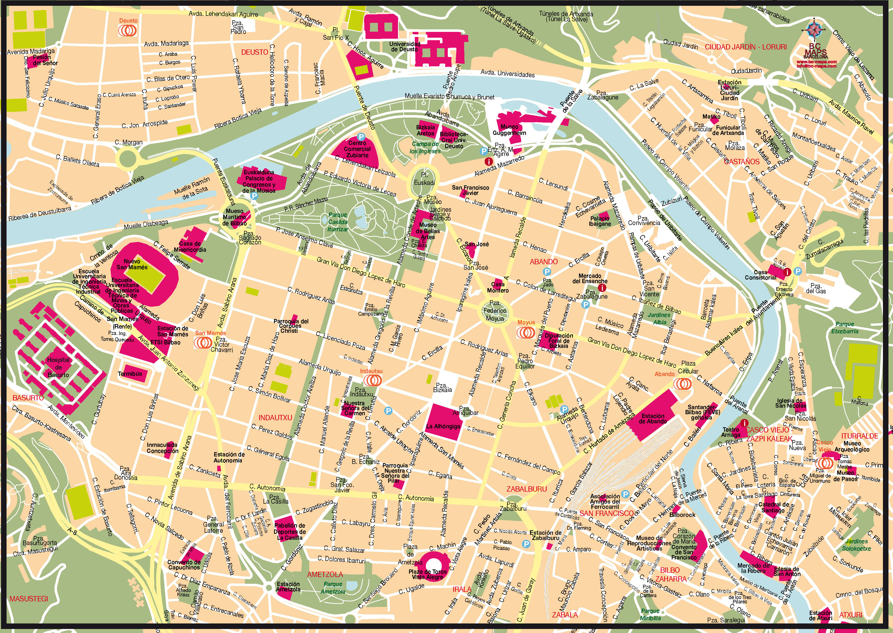 Bilbao Mapa Vectorial Illustrator Eps 2020 Bc Maps Mapa Vectorial Eps ...