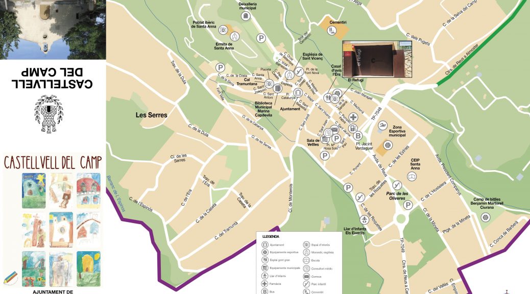 Mapa Ajuntament de Castellvell del Camp Nucli urbà